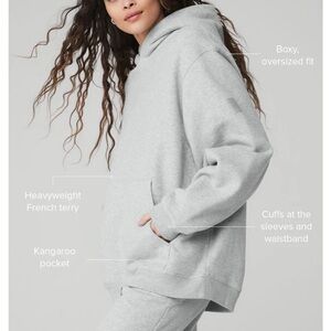 Taupe -ALO Yoga Renown Hoodie - Taupe Color